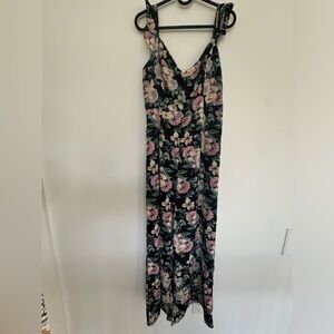 Leith Floral Sleeveless Jumpsuit